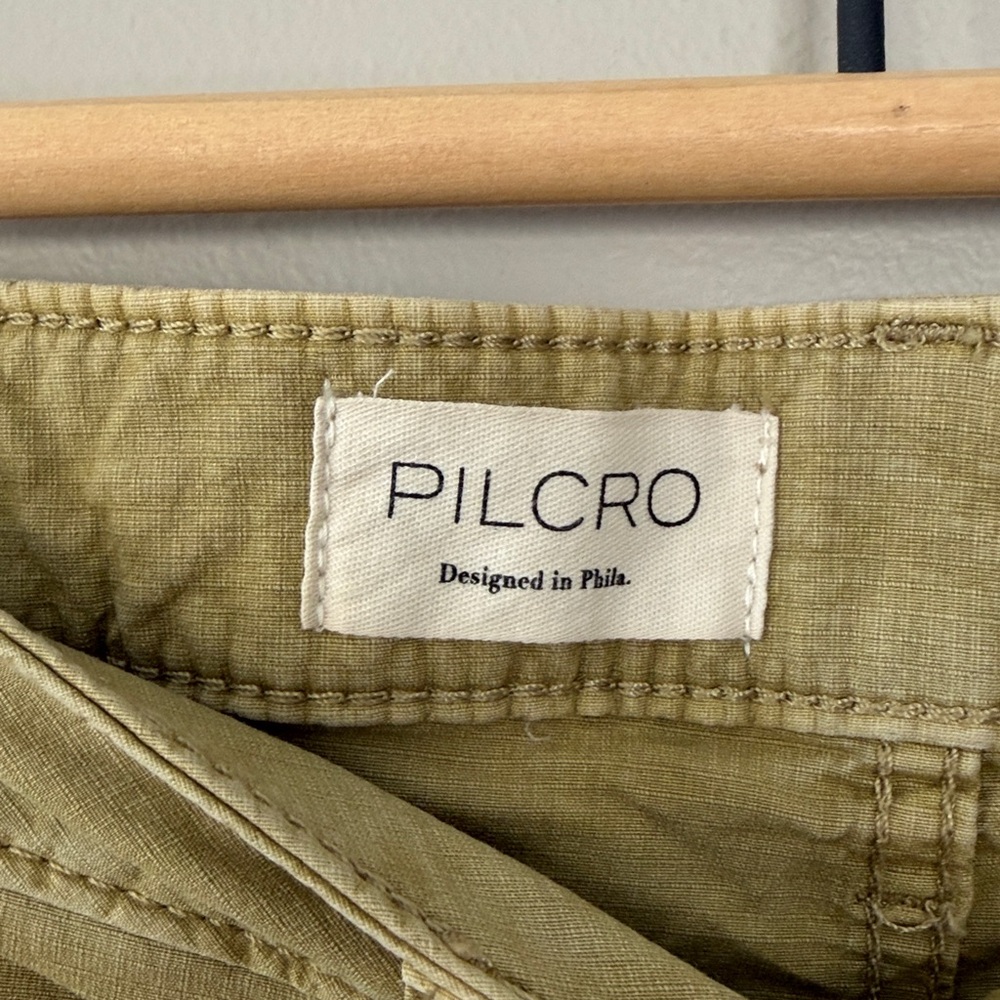 Pilcro‎ Kenna Mid Rise Heritage Barrel Pants Size 25P Anthropologie Wide Leg Tan - Picture 5 of 13